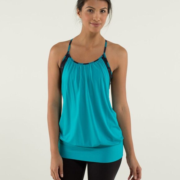 Lululemon No Limits Tank Surge / Beautiful Baroque Inkwell / Micro Macro Stripe - Picture 2 of 8
